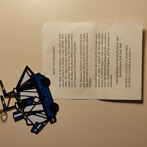 Penny Toy Ornament the Metropolitan Museum of Art Gordon Craig - Picture 8 of 8